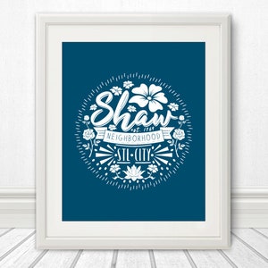 Shaw, Shaw Neighborhood, Shaw St Louis, Shaw STL, Botanical Heights, Tower Grove Park, Botanical Art Print, St Louis, St Louis CIty, STL