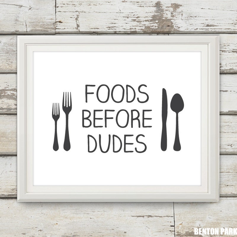 Food Before Dudes - Etsy