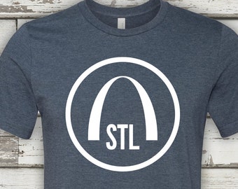 STL Arch Minimalist Tee - A STL City Shirt by Benton Park Prints, St Louis, Saint Louis, STL