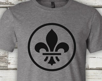 Fleur-de-lis Minimalist Tee - A STL City Shirt by Benton Park Prints, St Louis, Saint Louis, STL