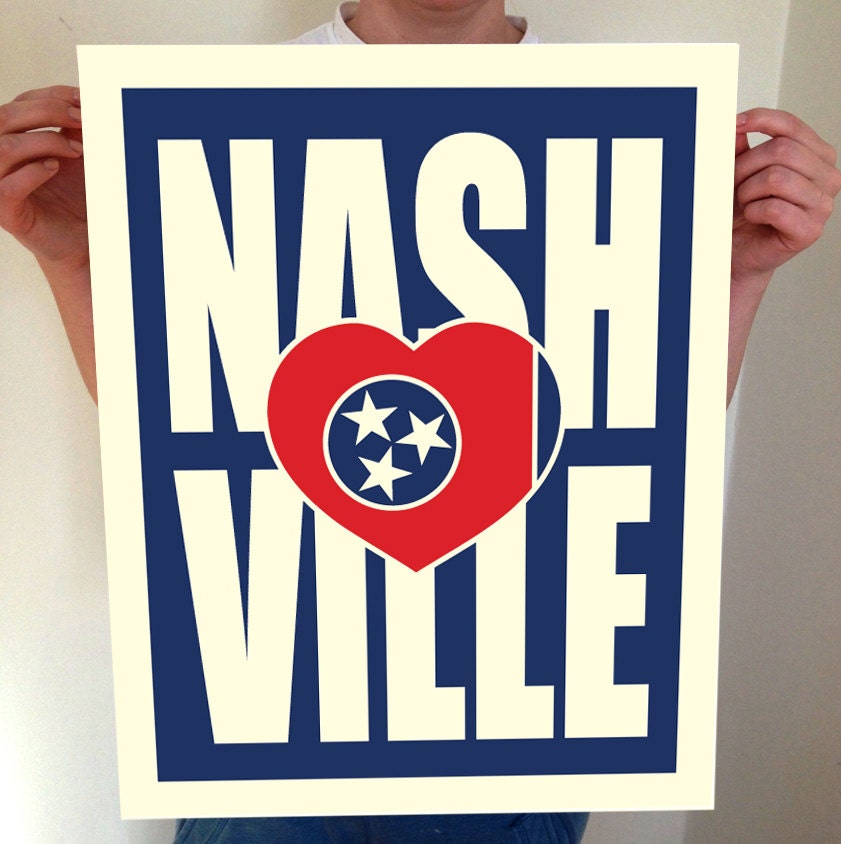 Nashville Nashville Palette Print Nashville Print Nashville 