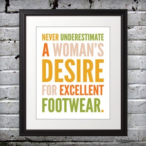 Marilyn Monroe inspired - Womans desire for excellent footwear. - 8x10 Print