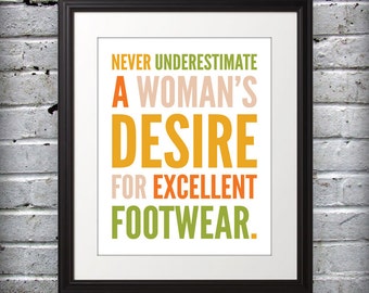 Marilyn Monroe inspired - Womans desire for excellent footwear. - 8x10 Print