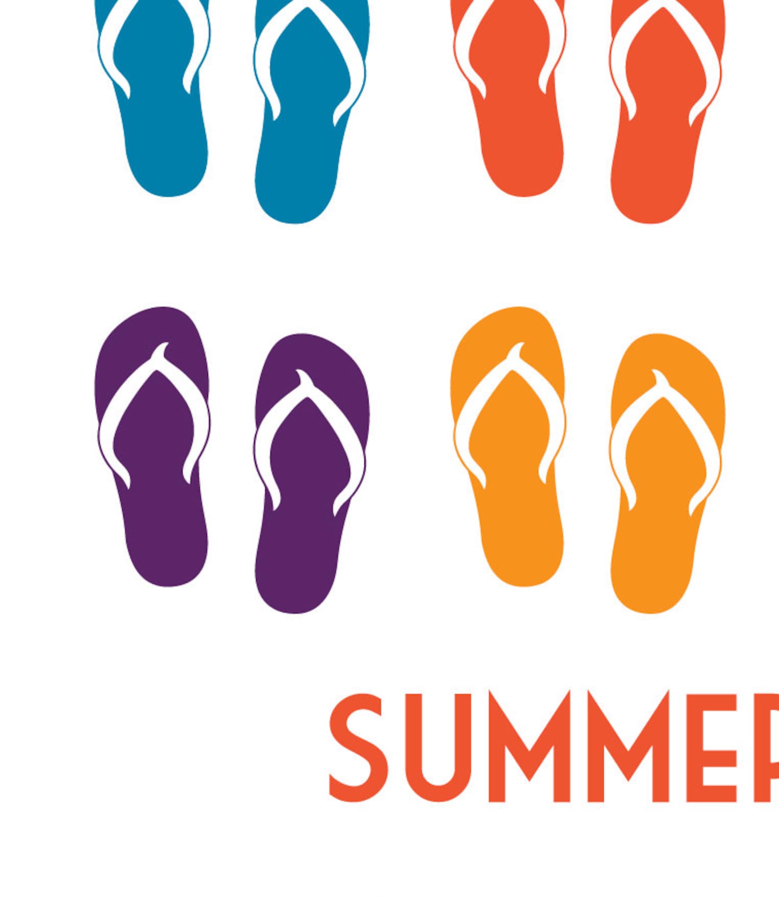 Flip Flops Summer Prints Flip Flops Sandals Sandals Print | Etsy