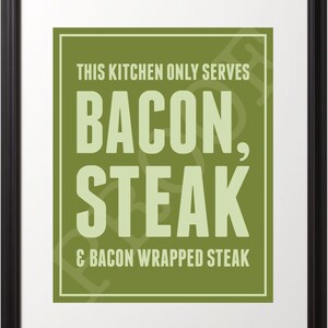 Bacon & Steak 8x10 Print image 4