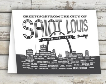 Greetings from STL, St Louis, St Louis Greeting Card, St Louis, Saint Louis, St LouisGreetings, STL