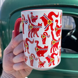 St. Louis Flag Cat Butt Mug - A STL City Coffee Cup