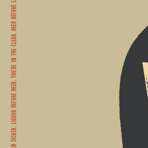 Liquor Before Beer, You're in the Clear. - 11x14 Print - Color - Etsy