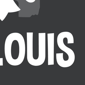 St. Louis, Fleur De Lis, St. Louis Skyline, St. Louis Arch, St. Louis Print, St. Louis Poster, St. Louis Sign 11x14 image 5