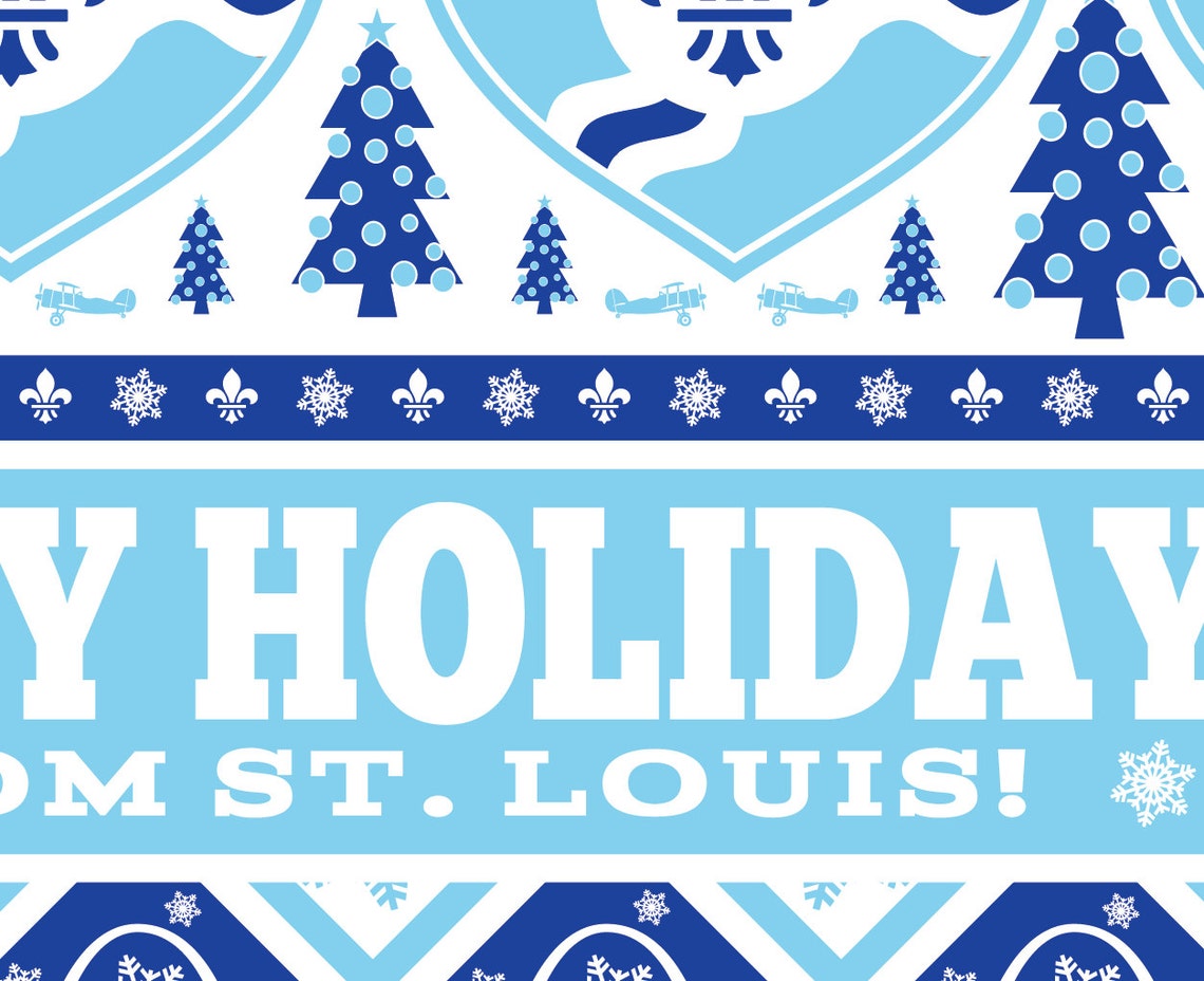 Happy Holidays From St. Louis Saint Louis Holiday Card Etsy