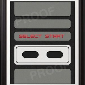 NES Controller Print Set, NES Art, Nerd Art, Geek Gift, Gamer Print 11x14 Prints image 3