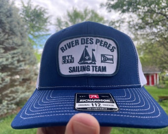 River Des Peres Sailing Team Hat Royal Blue and White Trucker