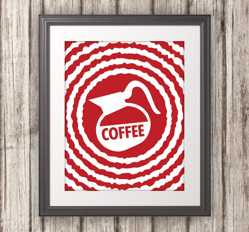 Coffee, Coffee Print, Coffee Art, Kitchen Quote, Kitchen Art, Coffee Abstract, Multiple Sizes image 2