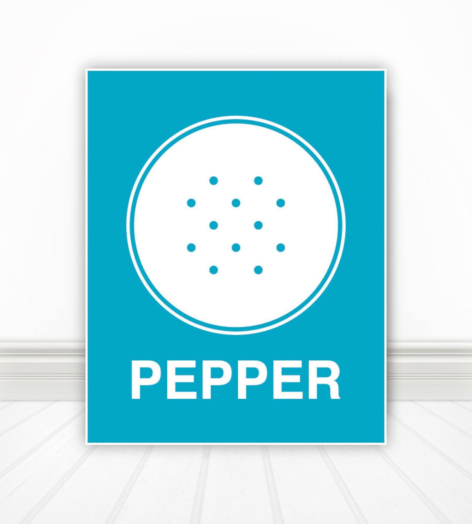 Salt & Pepper Custom Color Kitchen Wall Art Kitchen Decor Etsy