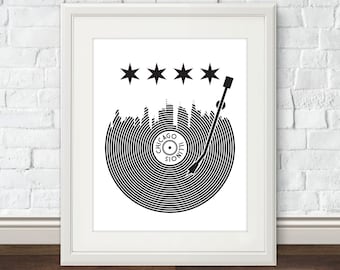 Chicago Record Print