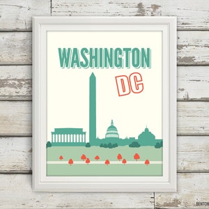 Washington DC, Washington Monument, Lincoln Memorial, DC, District de Columbia, Capitole des États-Unis, États-Unis, États-Unis, Skyline