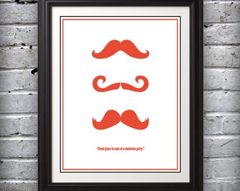 Mustache Party Print