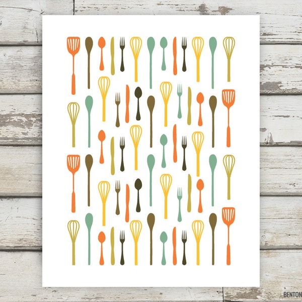 Fun Kitchen Art Etsy