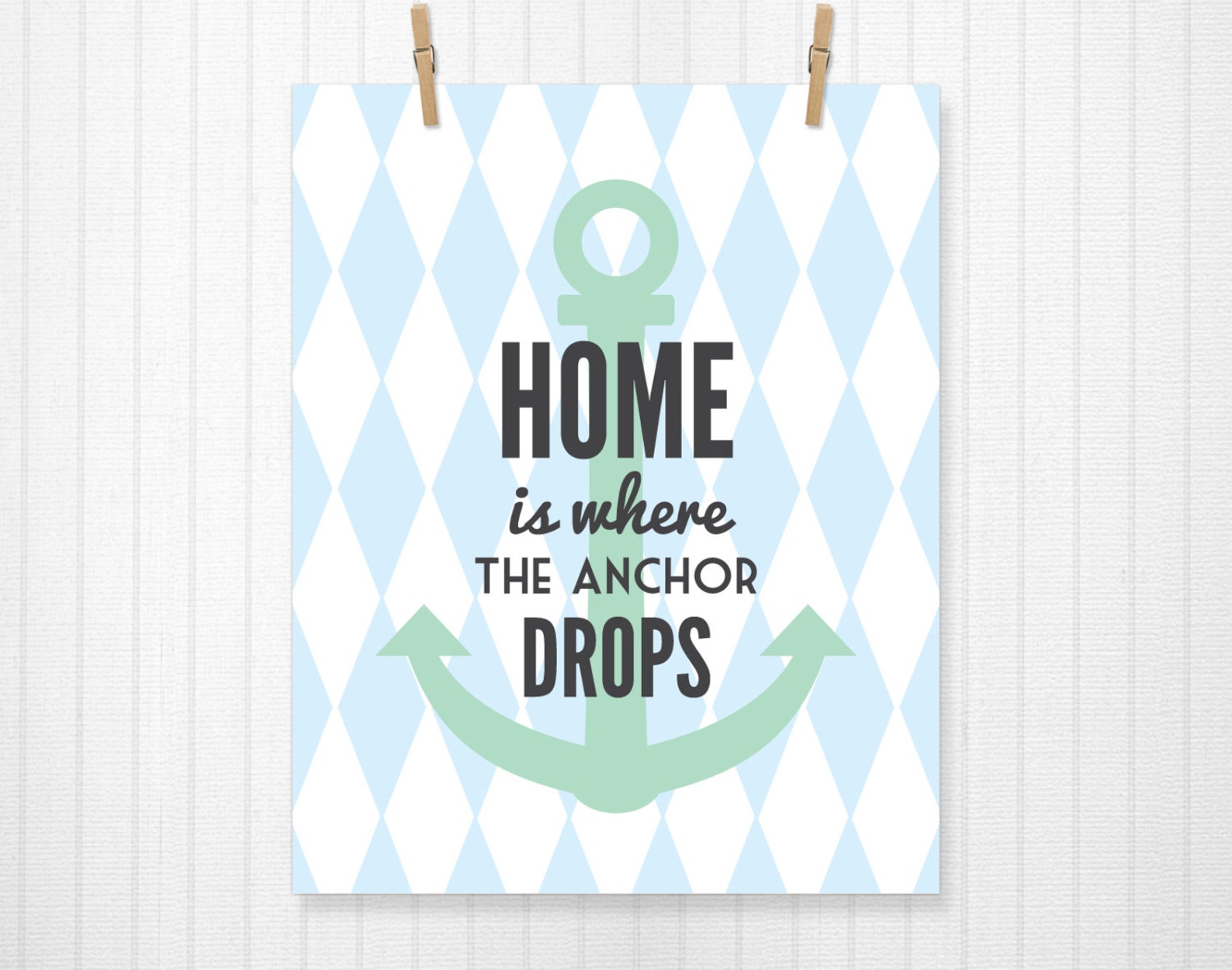 Home is Where the Anchor Drops Anchor Nautical Anchor Etsy