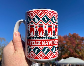 Feliz Navidog Mug - A Puppy Dog Coffee Cup