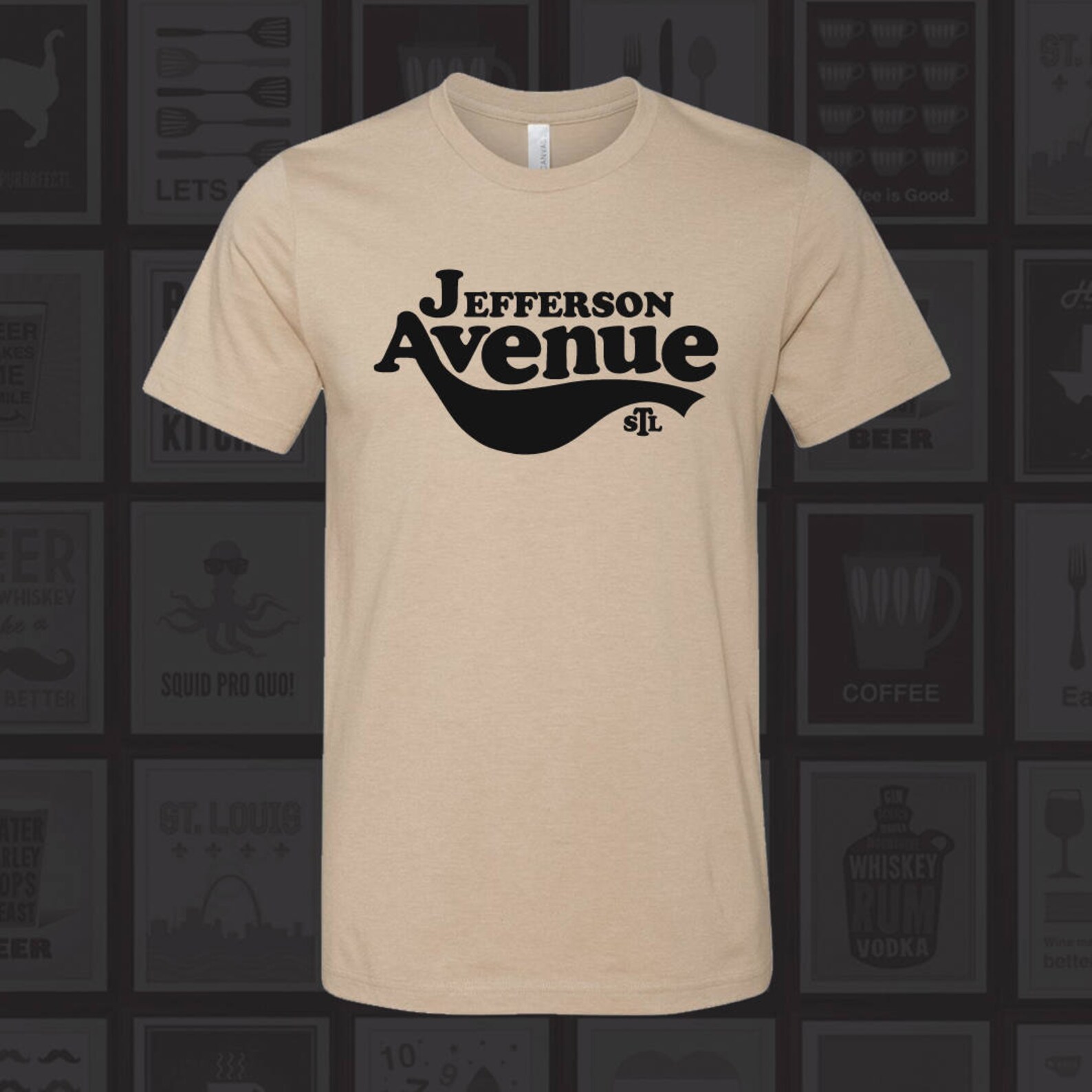 Jefferson Ave T-shirt STL City Shirt From Benton Park - Etsy