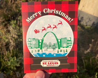 Merry Christmas From St Louis Snow Globe