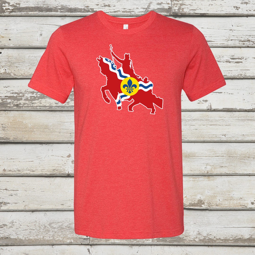 STL Statue Flag - STL City Shirt by Benton Park Prints, St Louis, Saint ...