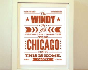 Chicago, CHI, Chicago Typography, Chicago Print, Chicago Art, Chicago Sign, Chicago Poster, Sweet Home Chicago, Typography, Chicago Decor