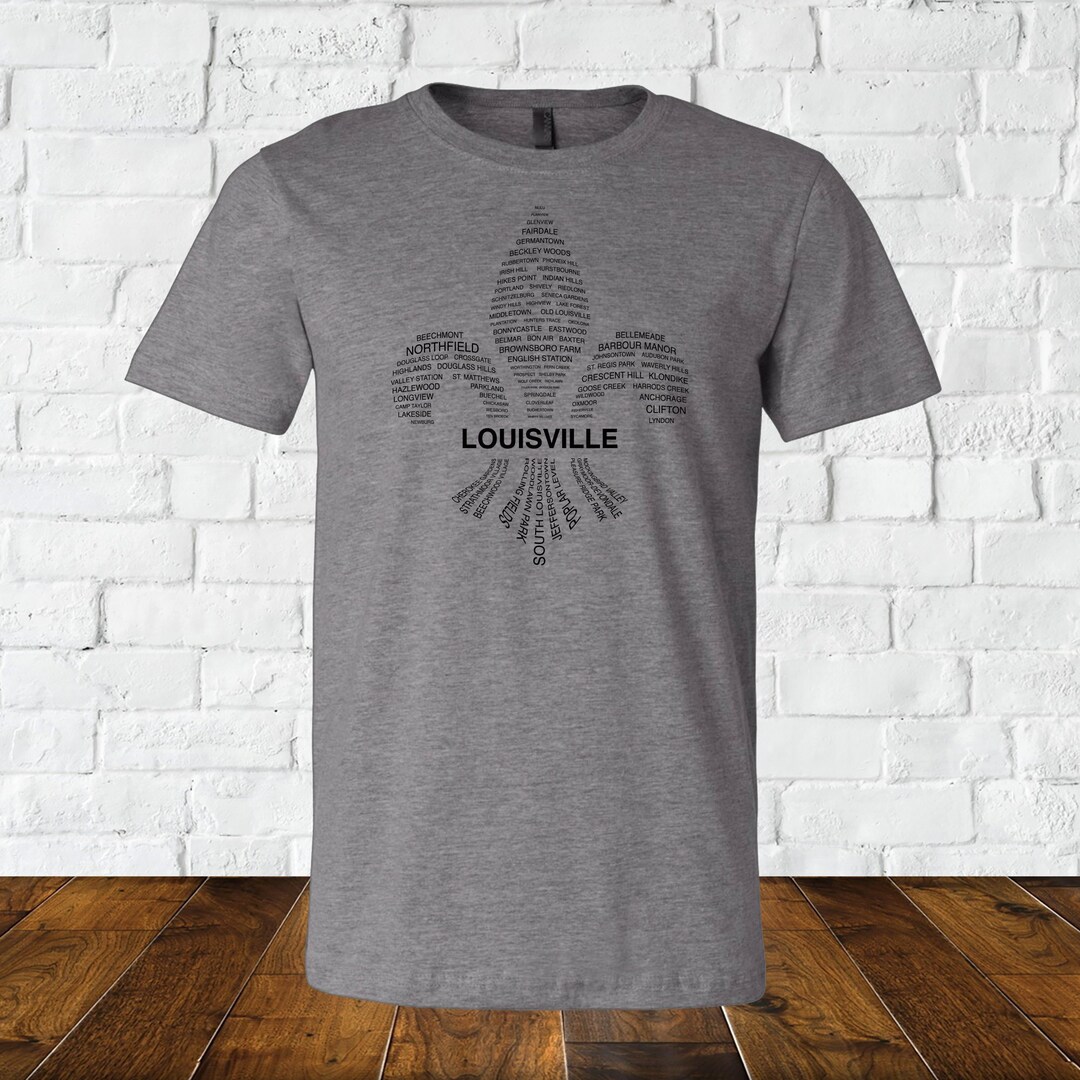 Louisville Fleurdelis Neighborhoods Tee A Louisville Shirt by Benton