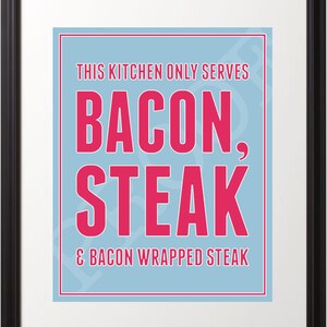 Bacon & Steak 8x10 Print image 3