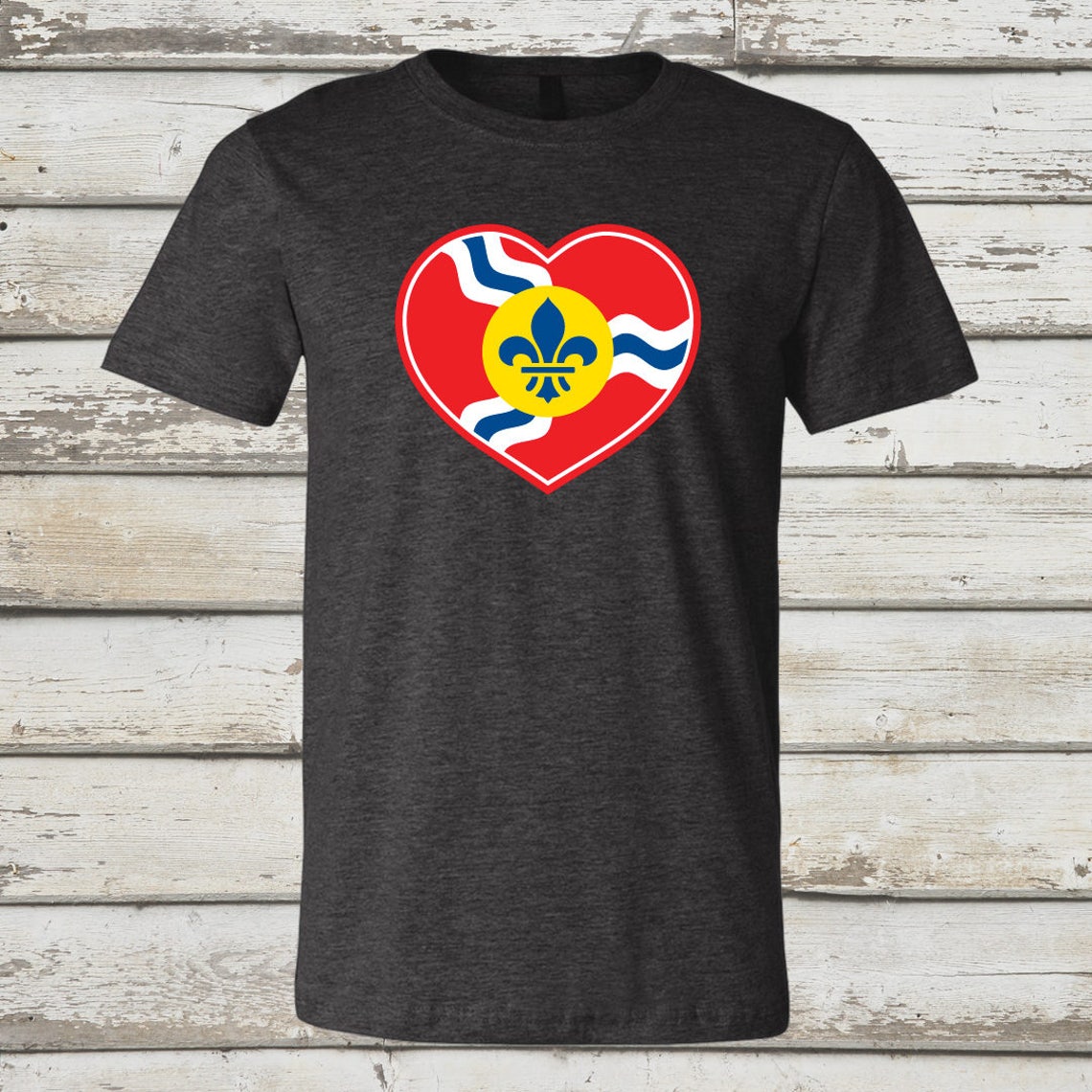 STL Heart Shirt, St. Louis Flag Shirt, St. Louis Flag, St. Louis Heart ...