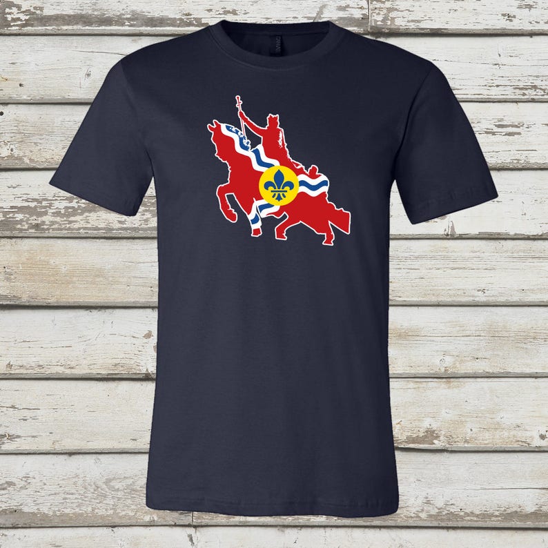 STL Statue Flag - STL City Shirt by Benton Park Prints, St Louis, Saint ...