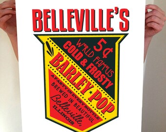 Custom Beer Sign Print, Barley Pop, Beer, Custom Beer, Beer Quote, Custom Bar SIgn, Bar Sign, Bar, Home Brew, Brewery, Brewery Sign