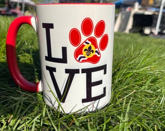 St Louis Flag Paw Mug