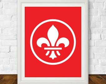 Fleur-de-lis, St Louis Fleur-de-lis St. - Louis Louis, Art Gift Flag, St. STL. St Typography Poster, Saint Print, Etsy Louis Louis