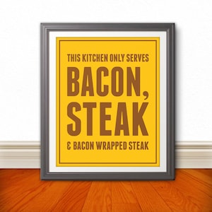 Bacon & Steak 8x10 Print image 1