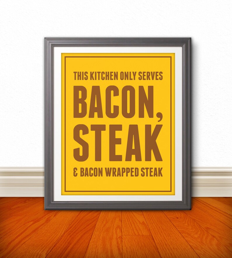 Bacon & Steak 8x10 Print image 1