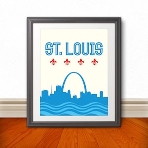 St. Louis, St. Louis Skyline, St. Louis Arch, St. Louis Print, St. Louis Poster, St. Louis Sign