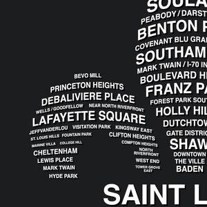 St Louis, St Louis Neighborhoods, St Louis Art, Fleur De Lis, St Louis Print, St Louis Poster, St Louis Sign 8x10 image 4