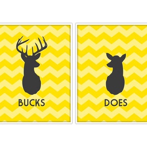 Does & Bucks Geweih Prints - Hirsch Prints - Hirsch Art - Custom Color=