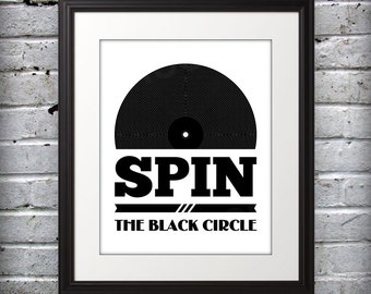 Spin The Black Circle 11x14