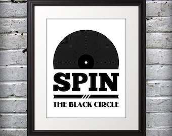 Spin The Black Circle 11x14