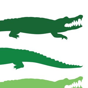 Green Alligator, Nursery Print, Alligator Print, Alligator Poster, Mid Century Art, Kids Wall Art, Retro, Children's Room image 2