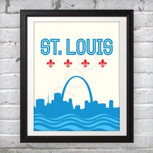 St Louis, St Louis Skyline, St Louis Arch, St Louis Print, St Louis Poster, Saint Louis