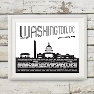 Washington DC, Washington DC Skyline, District of Columbia, Washington DC Art, Capitol Hill, Washington Monument, Abraham Lincoln