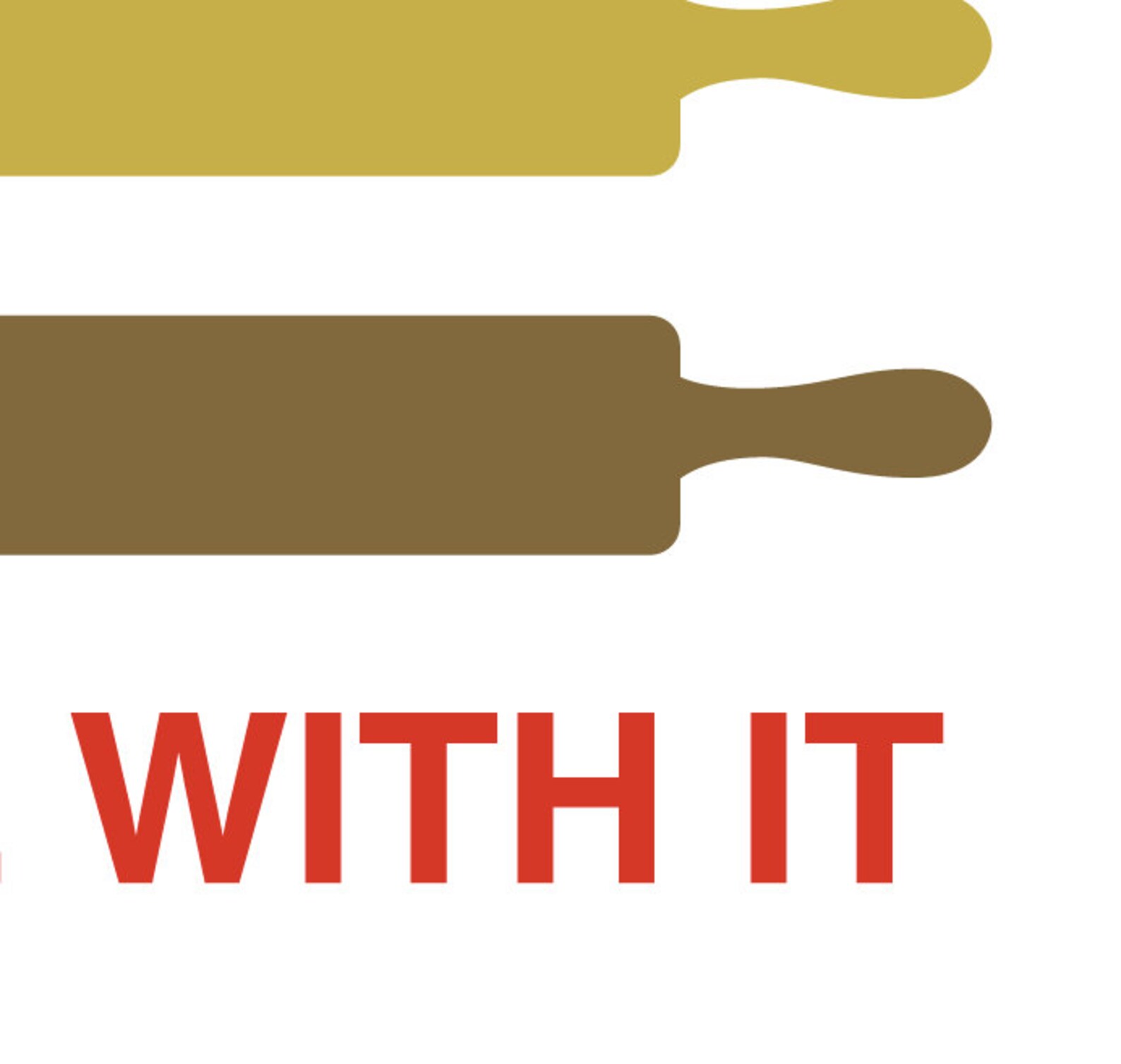 Rolling Pin Print Poster Mid Century Art Quote Print Etsy