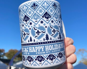 St Louis Holiday Mug - Blue