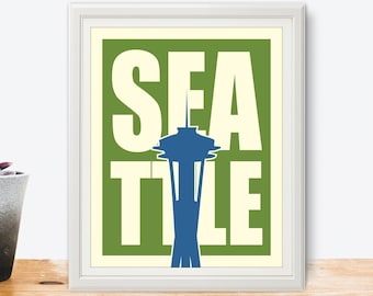 Seattle Washington Typography