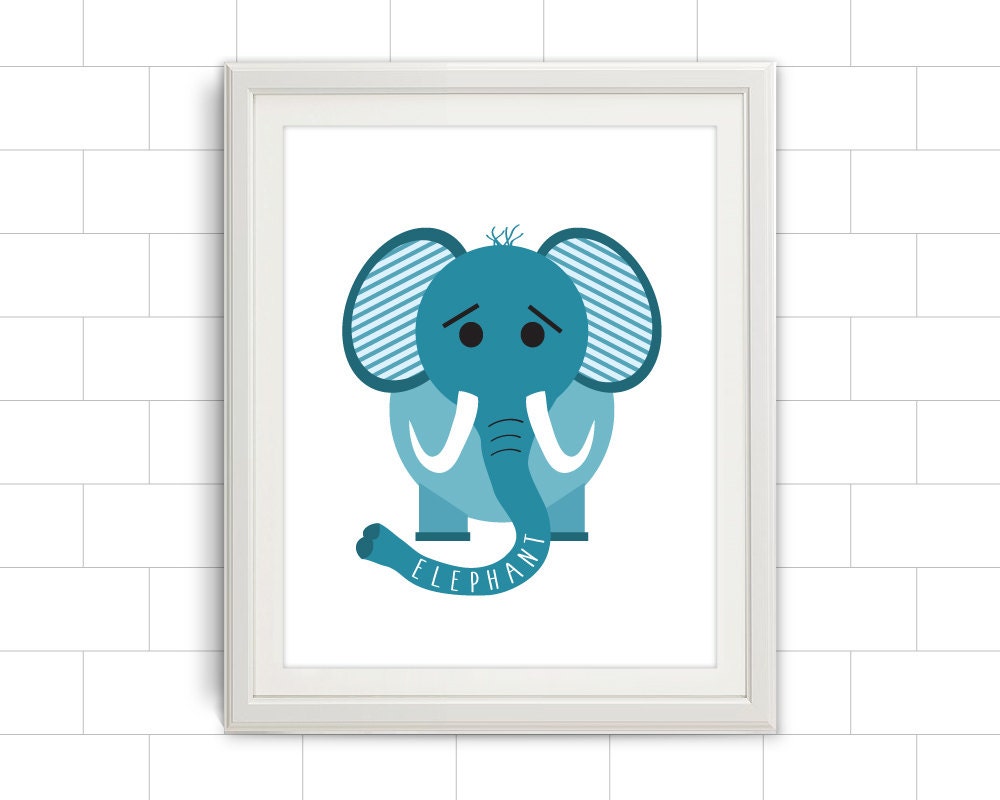 Elephant Elephant Tail Elephant Wall Art Elephant Print