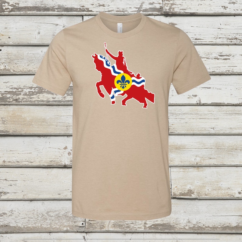 STL Statue Flag - STL City Shirt by Benton Park Prints, St Louis, Saint ...